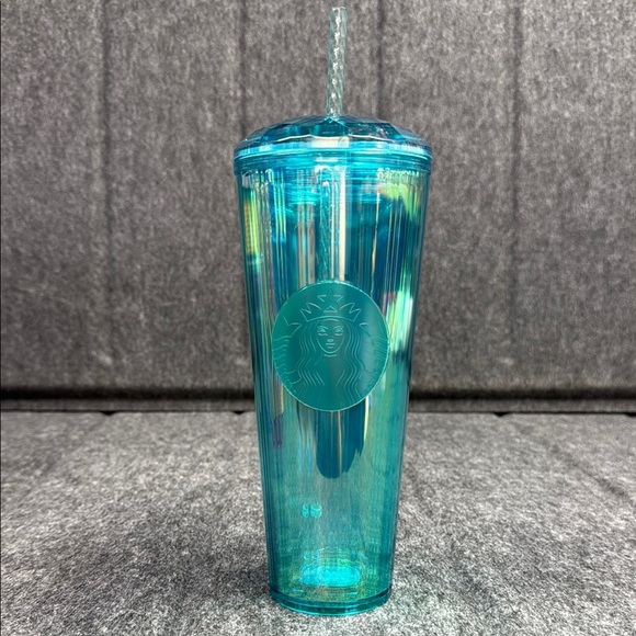 Starbucks Other - Starbucks Blue Tumbler with Straw